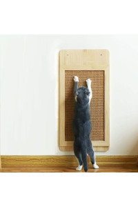 MOUOGO Wall Mounted Scratching Post Place Floor Or Wall Mounted, Durable Sisal Board Scratcher for Cats Health and Good Behavior,Wall Cat Scratcher Scratching Board for Cats