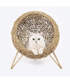 Cat Boss Natural Cat Hanging Hammock Swing Bed Perch Cat Bed Pet Bed For Cat Restinghanging Basketb