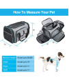 Maskeyon Airline Approved Pet Carrier, Large Soft Sided Pet Travel TSA Carrier 4 Sides Expandable Cat Collapsible Carrier with Removable Fleece Pad and Pockets for Cats Dogs and Small Animals