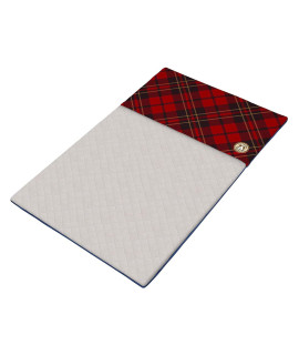 GuineaDad Liner | Guinea Pig Fleece Cage Liners | Guinea Pig Bedding | Burrowing Pocket Sleeve | Extra Absorbent Bamboo | Waterproof Bottom (C&C 2x3, Plaid Red)