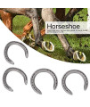 Aluminium Alloy Horseshoe Kit, 4pcs Horse Riding Tool Equipment Accessories for Horseshoe Palms(5)