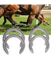 Aluminium Alloy Horseshoe Kit, 4pcs Horse Riding Tool Equipment Accessories for Horseshoe Palms(5)