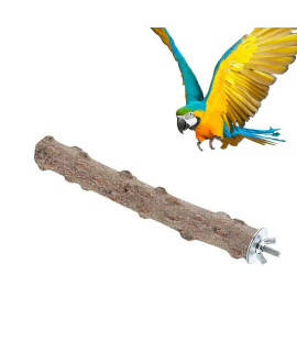 Litewoo Wood Perch Stick Natural Bird Stand Parrot Perch Paw Beak Grinding Stick for Bird Parrot Parakeet Cockatiel Conure Lovebird Budgie (11.79inch/30cm)