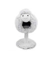 Wind Cat Climbing Frame, Lamb Shape Delicate Plush Tree, Outer Velvet Fabric, Withstand-Voltage Scratch-Resistant Anti-Dumping Skin-Friendly Prevent Allergy