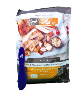 SIMPLY NOURISH Adult Dry Cat Food, Chicken and Brown Rice 7 Pounds and Especiales Cosas Mixing Spatula