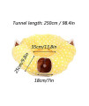 FU LIAN Foldable Cat Tunnel, Closed Cat House Warm in Winter, Slotted Cat House, Soft Educational Toys, Thicker Mattress, Suitable for Cats, Dogs, Rabbits/Yellow in 22Lb