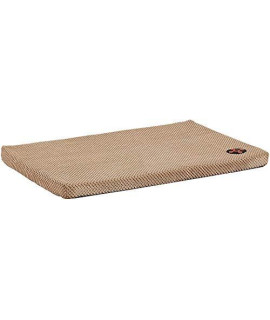 Tommie Copper Anti-Odor Memory Foam Pet Bed for Dogs, 35" x 22" x 2", Taupe