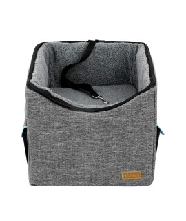 Akinerri Booster Car Seat with Pet Bed at Home for Small Dogs, Cats and Large Dog (Medium, Grey)