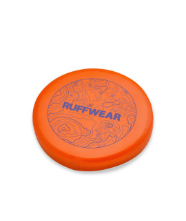 RUFFWEAR, Camp Flyer Dog Toy, Lightweight and Flexible Disc for Throw and Fetch, Mandarin Orange