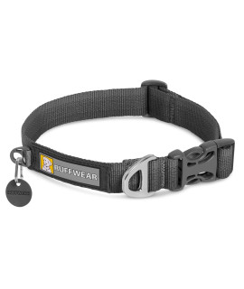 RUFFWEAR, Front Range Dog Collar, Durable and Comfortable Collar for Everyday Use, Twilight Gray, 11-14