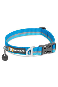 RUFFWEAR, Crag Dog Collar, Reflective and Comfortable Collar for Everyday Use, Blue Dusk, 20-26