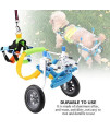 Yutiny Pet Wheelchair Adjustable Dog Wheelchair Disabled Dog Assisted Walk Car Hind Leg Exercise Car for Handicapped Dog Paralyzed Cat Disabled Rabbit