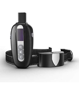 ANTEDEA Dog Training Collar with 610m Remote Control Range - LCD Screen, IP67 Waterproof, Rechargeable E-Collar with 3 Beep, Vibration, Shock Safe Training Modes - Suitable for Large and Medium Dogs