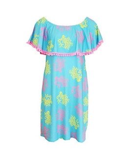 Island Trends Zoey Dress - Pink & Yellow Coral