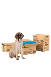 PETSWORLD Mastiffs Massive Dog TrainingPotty Pads, 28x44 inch, 400 ct, XXXL gigantic, Tear Resistant, Super Absorbent Leak-Proof