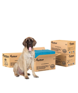 PETSWORLD Mastiffs Massive Dog TrainingPotty Pads, 28x44 inch, 400 ct, XXXL gigantic, Tear Resistant, Super Absorbent Leak-Proof