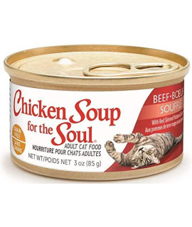 Chicken Soup for the Soul Pet Food Chicken, Sweet Potatoes & Spinach Recipe Minced in Gravy Grain-Free Canned Cat Food, 3-oz, case of 24, 212006