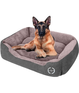 Cloudzone Dog Beds For Large Dogs, Large Dog Bed Machine Washable Rectangle Breathable Soft Padding With Nonskid Bottom Pet Bed For Medium And Large Dogs Or Multiple