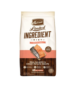 Merrick Limited Ingredient Diet Grain Free Real Salmon & Sweet Potato Recipe Dry Dog Food, 4 lb