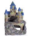 Penn-Plax Reptology Castle Hide-Away Combo: Includes Hide-Away & Lizard Lounger Bridge and Variety for Your Lizard