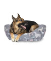 Fringe Studio Cuddler Pet Bed, Large, Calico Dogs, Gray, 33 x 26 x 10 (227003)