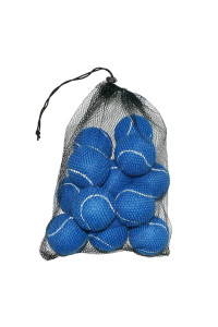 Urbest Tennis Balls, 12 Packs Training Tennis Balls Practice Balls For Novice Player, Pet Dog Playing Balls With Mesh Carry Bag (Navy Blue)