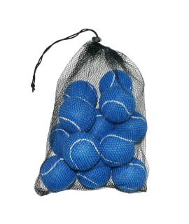 Urbest Tennis Balls, 12 Packs Training Tennis Balls Practice Balls For Novice Player, Pet Dog Playing Balls With Mesh Carry Bag (Navy Blue)