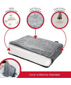 SportPet Designs Deluxe Dog Mattress, Water-Resistant Liner Pet Bed, Reversible, Top Memory Foam - Medium, Gray (CM-10059-CS01)