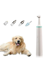 AOZBZ Dog Electric Teeth Polisher, Pet Teeth Cleaning kit with 4 Brush Heads,