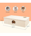 Niteangel Multi-Chamber Hamster House Maze: - Multi-Room Hideouts & Tunnel Exploring Toys For Hamster Gerbils Mice Lemmings (6-Room Small)