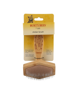 Burts Bees for cats Slicker Brush cat Brush Removes Loose Fur and Prevents Matting Slicker Brush for cats cat Brushes for grooming to Keep A Smooth coat Ideal for Daily grooming