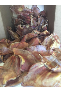 Top Dog Chews Pig Ears for Dogs 100 Pack - Full Thick Large Pig Ears - Single Ingredient Pig Ear with no Chemicals or Hormones
