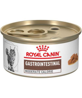 Royal Canin Veterinary Diet Feline Gastrointestinal Moderate Calorie Morsels In Gravy Canned Cat Food, 3 oz