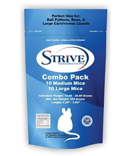 Strive Combo Pack (10) Medium Mice & (10) Large Mice