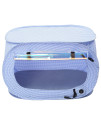 Pet Life ? 'Enterlude' Wired Pet Crate with Electronic Heating Pet Mat - Light and Collapsible Pet Tent with a Pet Heating Pad - Pet Bed Features a Removable and Machine Washable Heated Dog Mat Cover