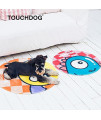Touchdog ? Cartoon Three-Eyed Monster Cat and Dog Mat - Rounded Dog Bed for Both Indoor and Outdoor use - Pet Mat Features Quick-Drying Technology Looks Fun and Decorative for Any Home