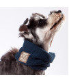 Touchdog Heavy Knitted Winter Dog Scarf, One Size, Navy