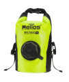 DOG HELIOS Grazer' Waterproof Outdoor Travel Dry Food Dispenser Bag, 3L, Yellow