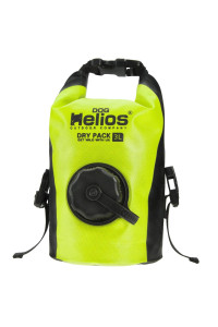 DOG HELIOS Grazer' Waterproof Outdoor Travel Dry Food Dispenser Bag, 3L, Yellow