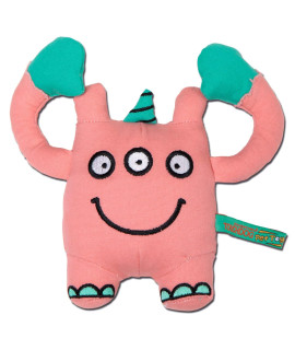 Touchdog cartoon Three-eyed Monster Plush Dog Toy, One Size, Pink