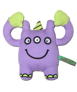 Touchdog cartoon Three-eyed Monster Plush Dog Toy, One Size, Purple