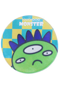 touchdog ? Cartoon Alien Monster Cat and Dog Mat - Rounded Dog Bed for Both Indoor and Outdoor use - Pet Mat Features Quick-Drying Technology Looks Fun and Decorative for Any Home
