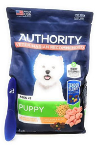 Authority Puppy Tender Blends Dry Dog Food (Chicken and Rice) 5lbs and Especiales Cosas Mixing Spatula