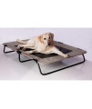 Pet Gear Lifestyle Pet Cot Elevated Bed | No Assembly Required | Premium Tear Resistant Cooling Mesh | Indoor & Outdoor | Lightweight & Portable, 50", Harbor Grey, Model Number: PG6250HGA
