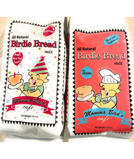 V&P Momma's Bird Bread Mix for Bird Food or Bird Treat - Bundle of One Original and One Happy Bird Day Bags