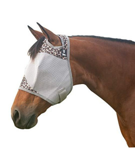 Cashel Crusader Designer Horse Fly Mask, Leopard, Yearling