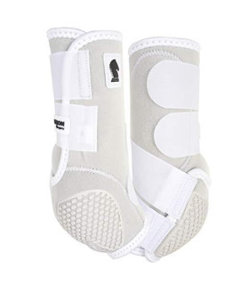 Classic Equine Flexion by Legacy 2 Front Support Boots, White, Large