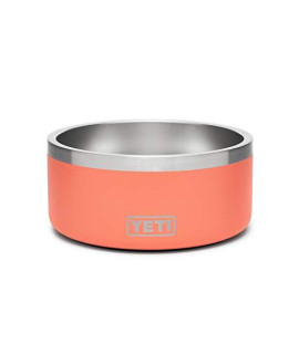 YETI Boomer 4, Stainless Steel, Non-Slip Dog Bowl, Holds 32 Ounces, Coral