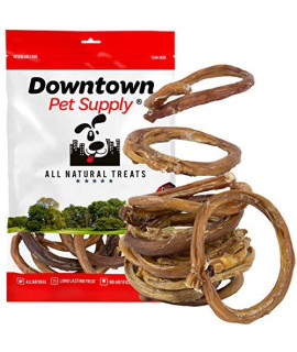 Downtown Pet Supply - Bully Rings Dog Treats - Bully Sticks Dog Dental Treats & Rawhide-Free Dog Chews - Joint Support, Protein, Vitamins & Minerals - Grass-Fed Beef Sticks 24Ct