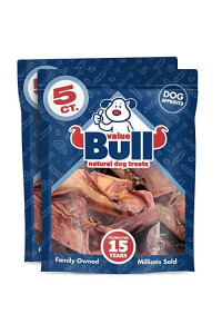 ValueBull USA Premium Pig Ears Dog Chews, 10 Count